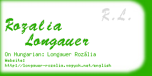 rozalia longauer business card
